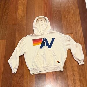 Aviator nation cream hoodie size XS